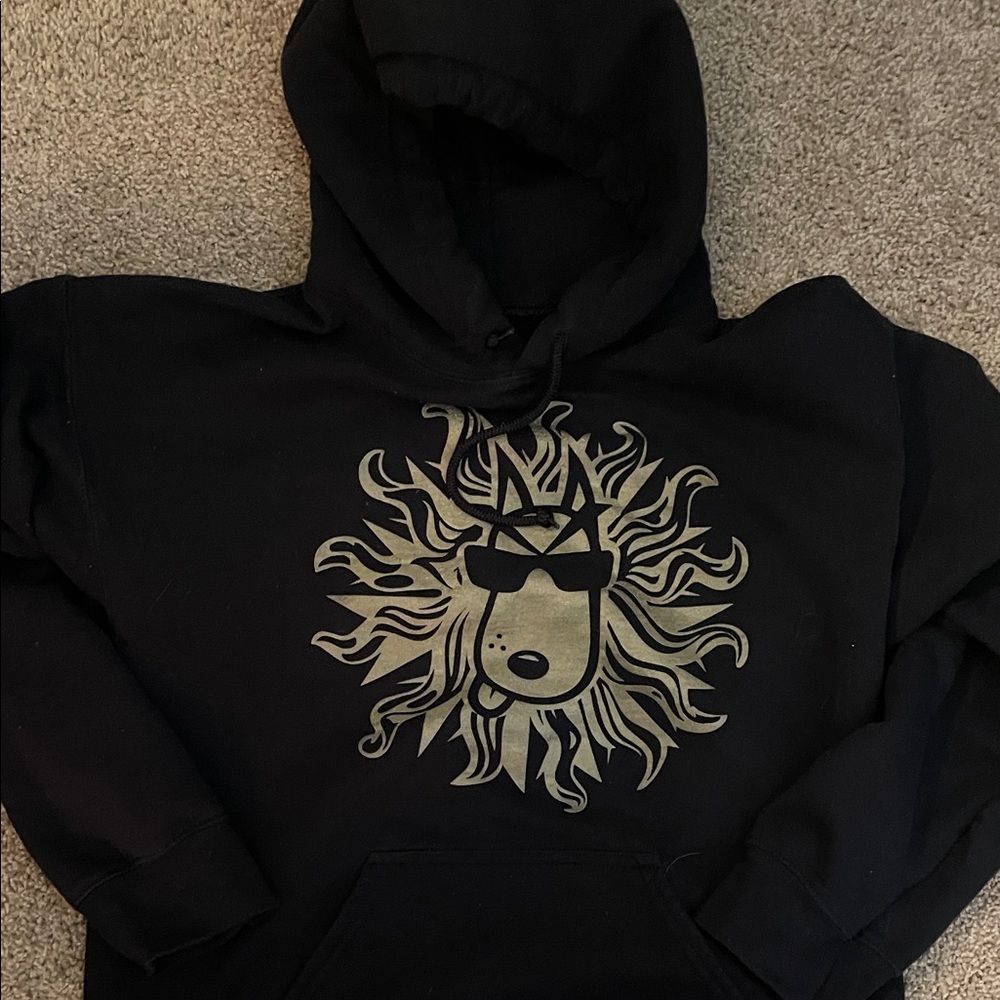 Gildan Dark Hoodie with lion head